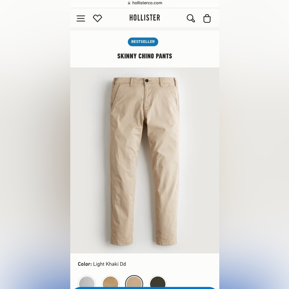 Hollister Skinny Chinos / light khaki / 30x32
